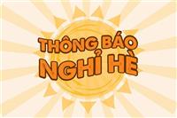 Thông báo của BGH trường THCS Quang Trung gửi PHHS và HS về  lịch nghỉ hè năm học 2022-2023