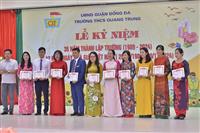 Lễ kỉ niệm 42 năm ngày Nhà giáo Việt Nam và 35 năm thành lập trường THCS Quang Trung
