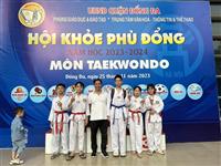 Trường THCS Quang Trung giành nhiều giải thưởng môn Taewondo tại Hội khỏe Phù Đổng năm học 2023-2024