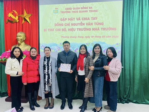 GẶP MẶT VÀ CHIA TAY THẦY GIÁO NGUYỄN VĂN TÙNG - BÍ THƯ CHI BỘ, HIỆU TRƯỞNG NHÀ TRƯỜNG NHẬN CÔNG TÁC Ở ĐƠN VỊ MỚI