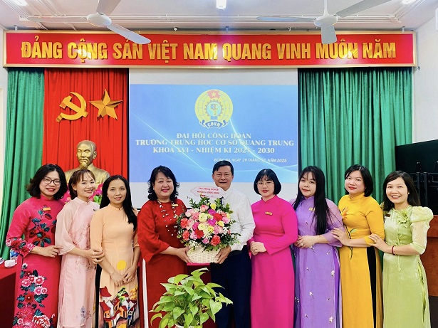 TRƯỜNG THCS QUANG TRUNG TỔ CHỨC ĐẠI HỘI CÔNG ĐOÀN CƠ SỞ NHIỆM KỲ 2025-2030 🎉