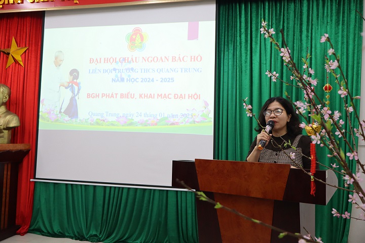 ĐẠI HỘI CHÁU NGOAN BÁC HỒ NĂM HỌC 2024 - 2025 CỦA TRƯỜNG THCS QUANG TRUNG